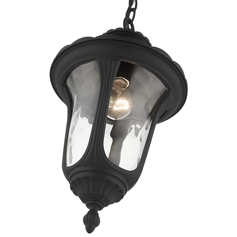 Image 3 Oxford 17 1/2 inchH Textured Black Lantern Outdoor Hanging Light more views