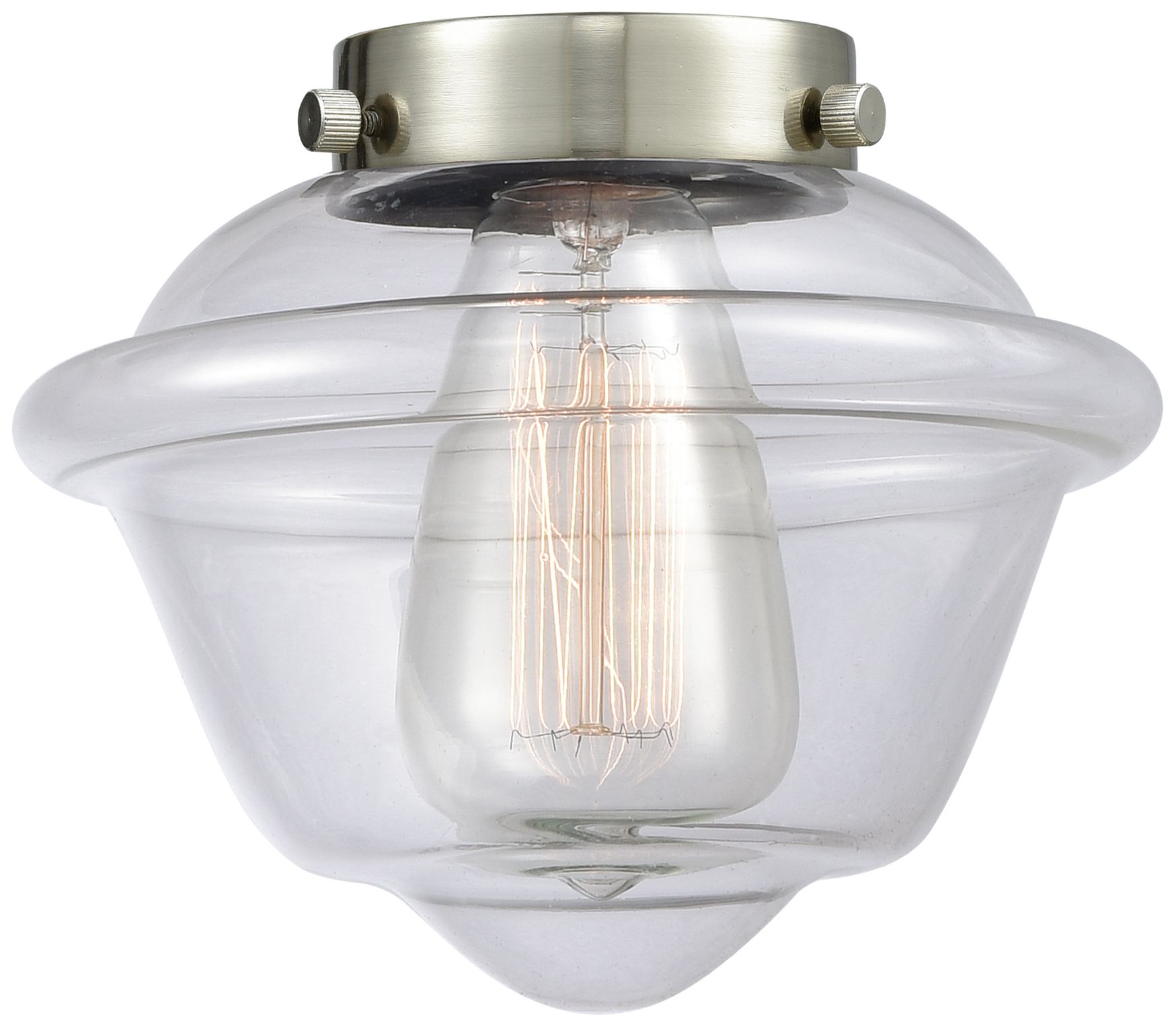 Oxford 17" Wide 2 Light Oil Rubbed Bronze Bath Vanity Light w/ Clear S