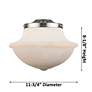 5_Oxford 17" Wide Matte Black and Clear Glass Ceiling Light more views