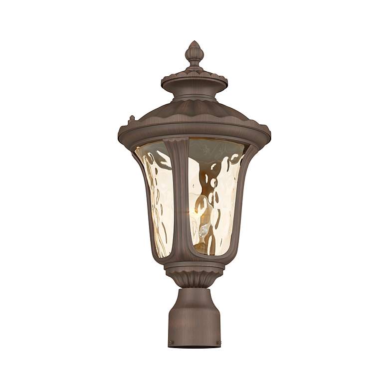 Image 7 Oxford 19-in H Imperial Bronze Post Light more views