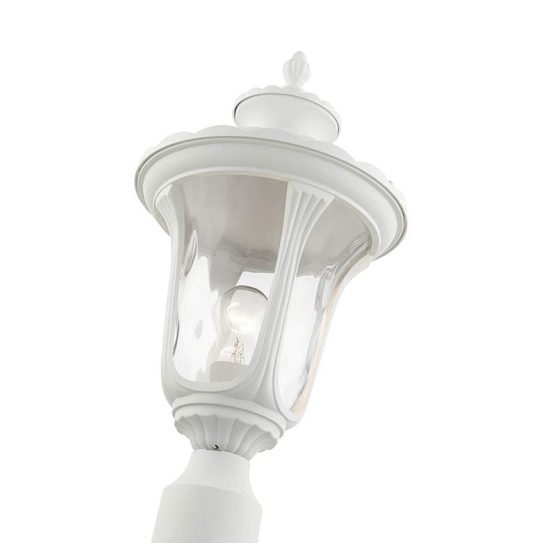 Oxford 19&quot; High Textured White Lantern Outdoor Post Light more views