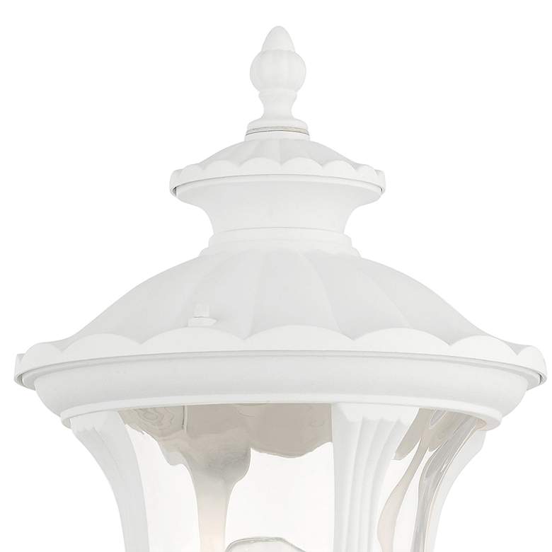 Image 3 Oxford 19 inchH Textured White Upward Lantern Outdoor Wall Light more views