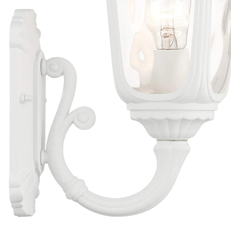 Image 4 Oxford 19"H Textured White Upward Lantern Outdoor Wall Light more views