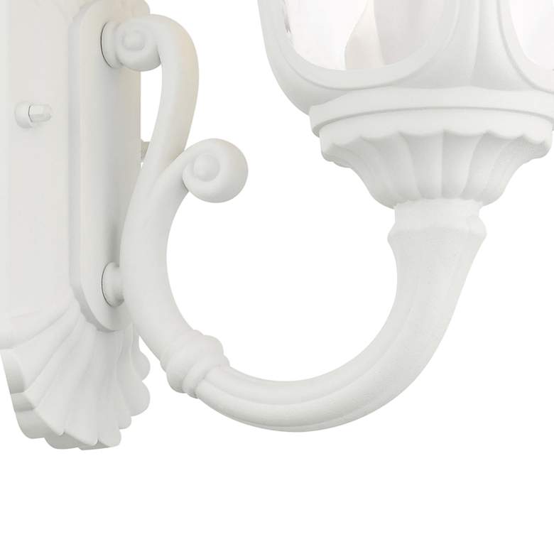 Image 5 Oxford 19 inchH Textured White Upward Lantern Outdoor Wall Light more views