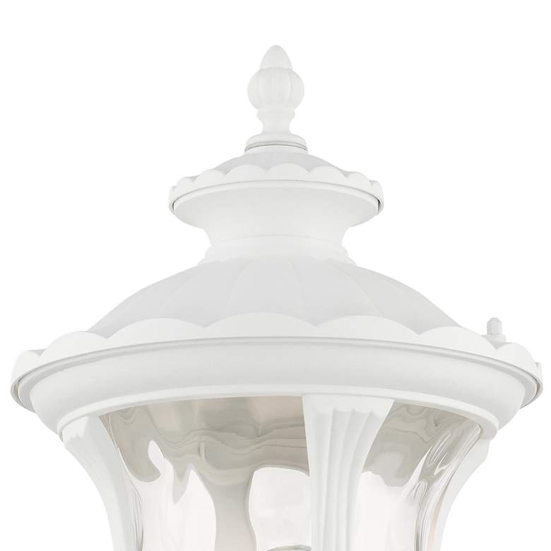Image 6 Oxford 19 inchH Textured White Upward Lantern Outdoor Wall Light more views