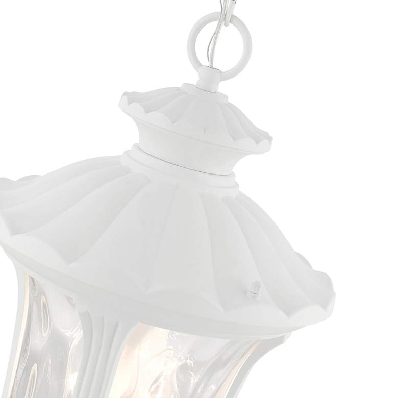 Image 6 Oxford 20 1/2"H Textured White Lantern Outdoor Hanging Light more views