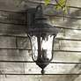 Oxford 22 1/2" High Black Downward Lantern Outdoor Wall Light