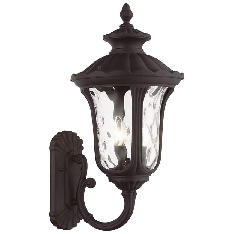 Image 1 Oxford 22" High Bronze 3-Light Outdoor Wall Light