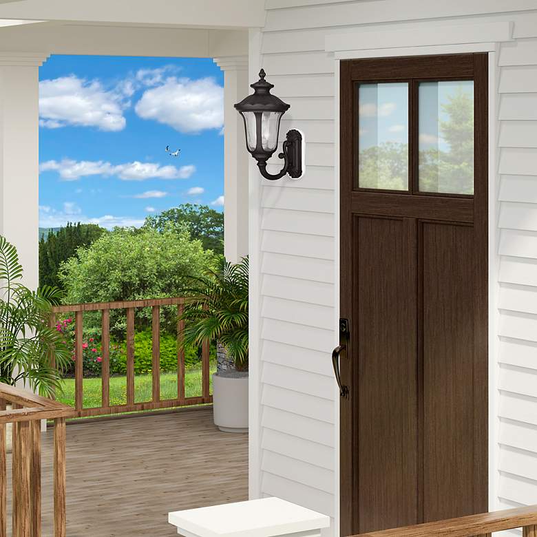 Image 3 Oxford 22" High Bronze 3-Light Outdoor Wall Light more views