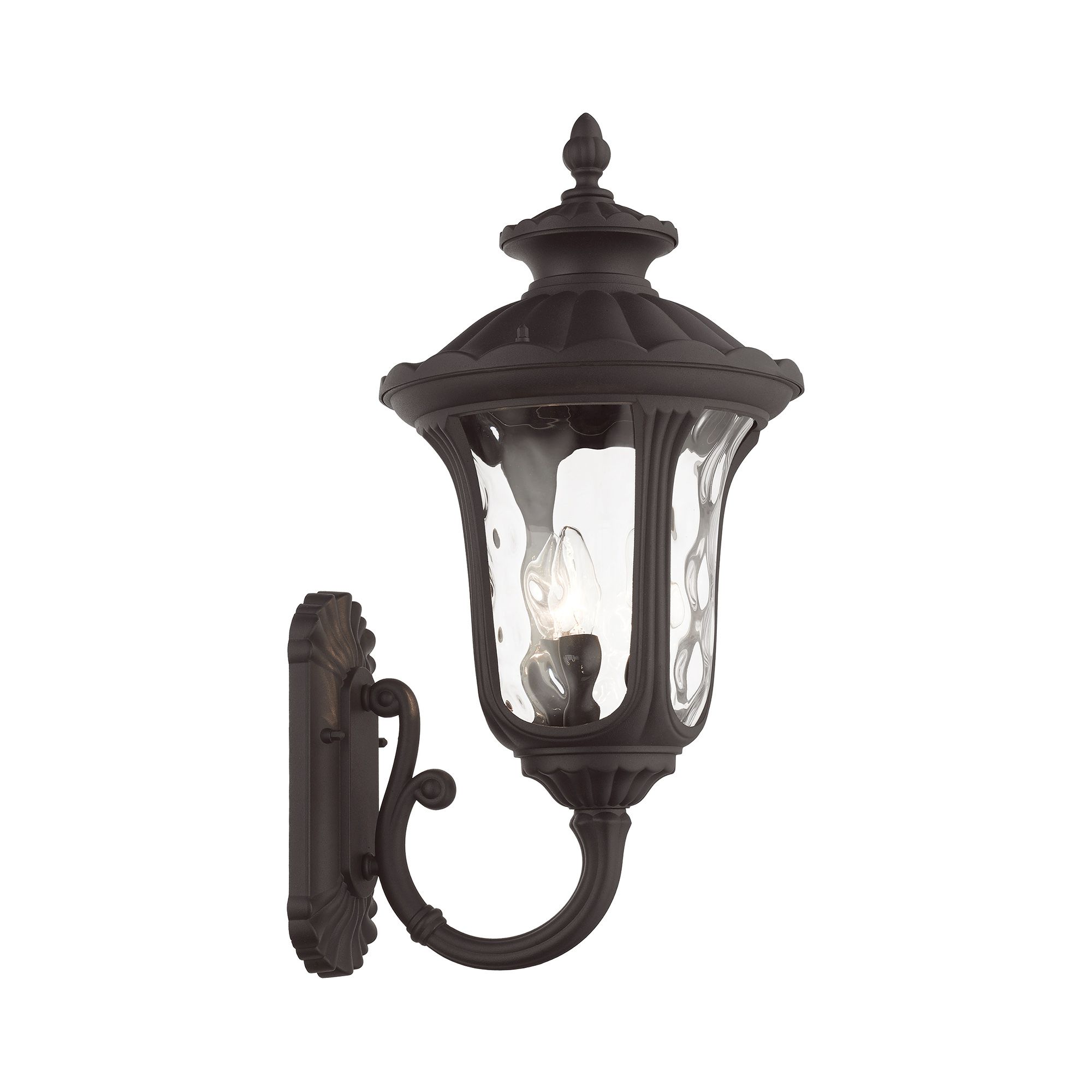 Oxford 22" High Bronze 3-Light Outdoor Wall Light