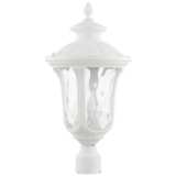 Oxford 22&quot; High Textured White Lantern Outdoor Post Light
