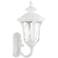 Oxford 22"H Textured White Upward Lantern Outdoor Wall Light