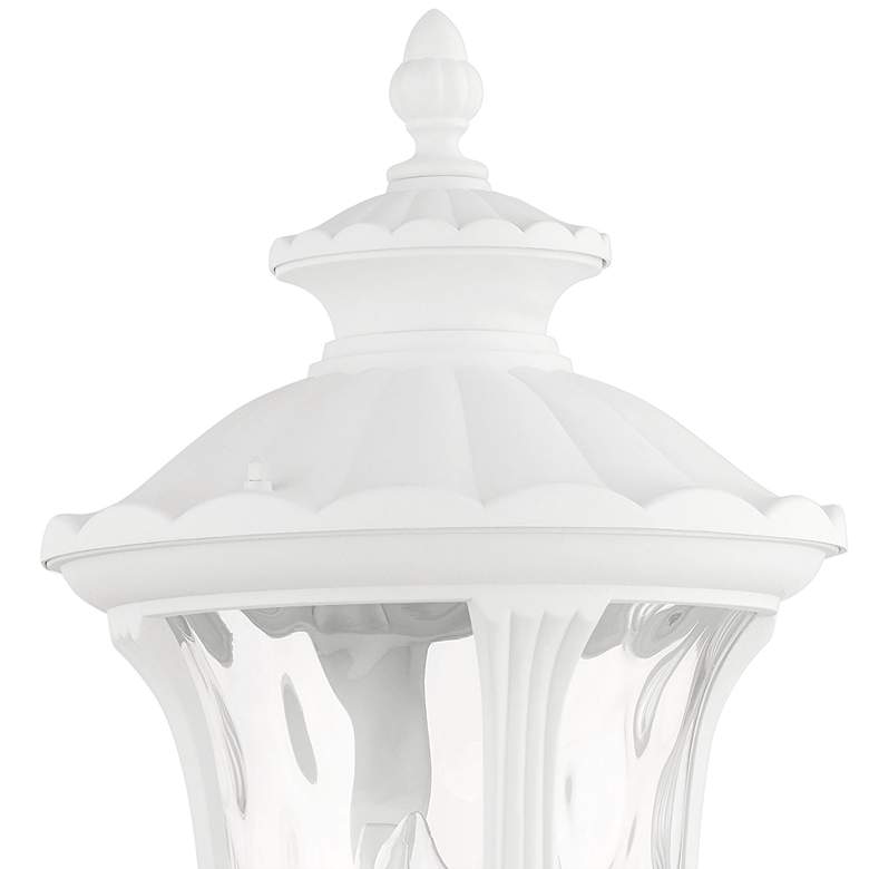 Image 3 Oxford 22 inchH Textured White Upward Lantern Outdoor Wall Light more views