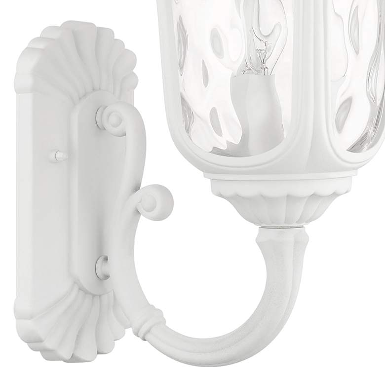 Image 4 Oxford 22"H Textured White Upward Lantern Outdoor Wall Light more views