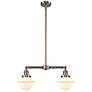 1_Oxford 24" Wide Antique Copper 2-Light Island Pendant