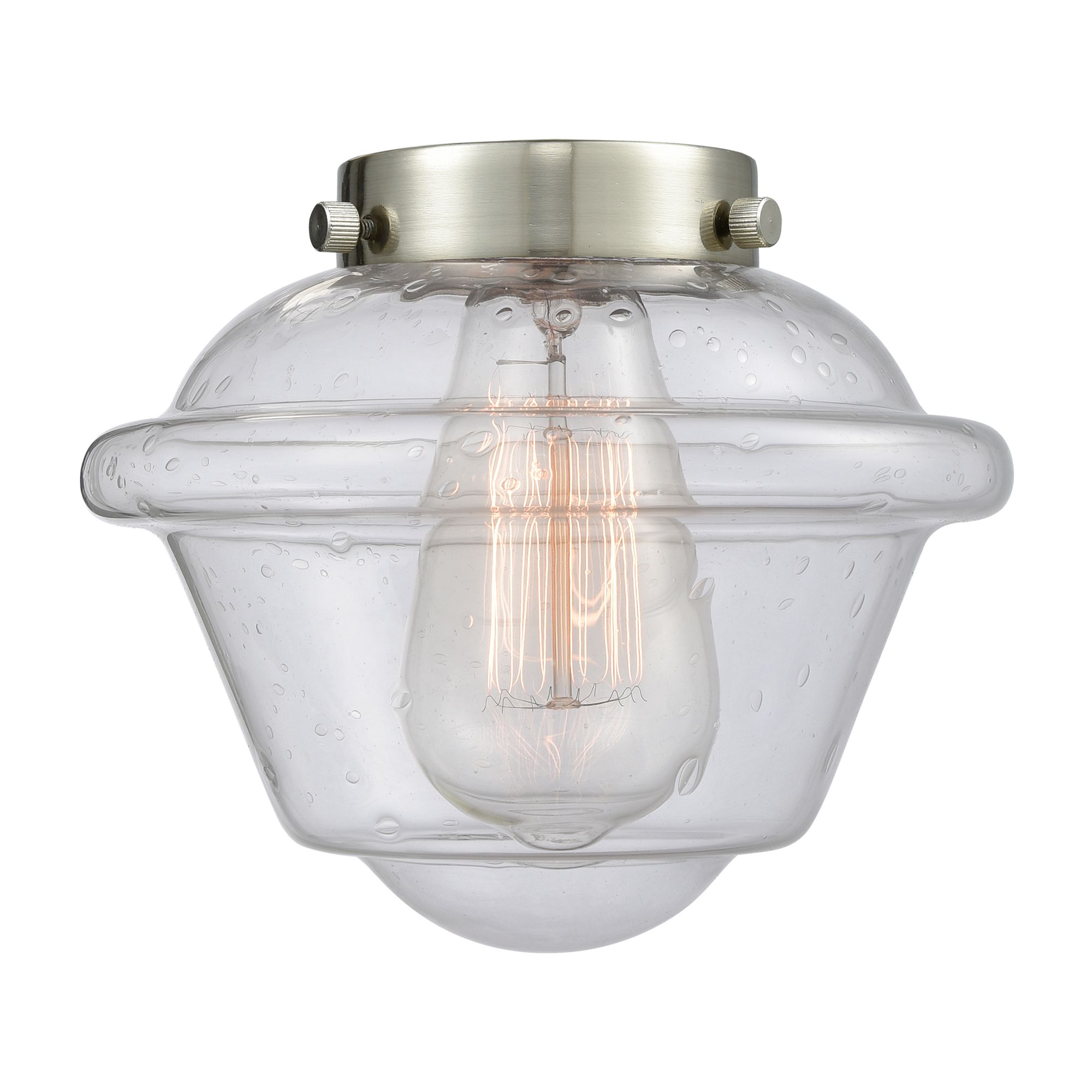 Image 4 Oxford 25 1/4" Wide Black 3-Light Bath Light w/ Seedy Glass more views