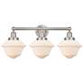 1_Oxford 25 1/4" Wide Brushed Satin Nickel 3-Light Bath Light