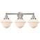 Oxford 25 1/4" Wide Brushed Satin Nickel 3-Light Bath Light