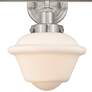 2_Oxford 25 1/4" Wide Brushed Satin Nickel 3-Light Bath Light more views