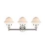 2_Oxford 25 1/4"W Polished Nickel 3-Light Bath Light w/ White more views