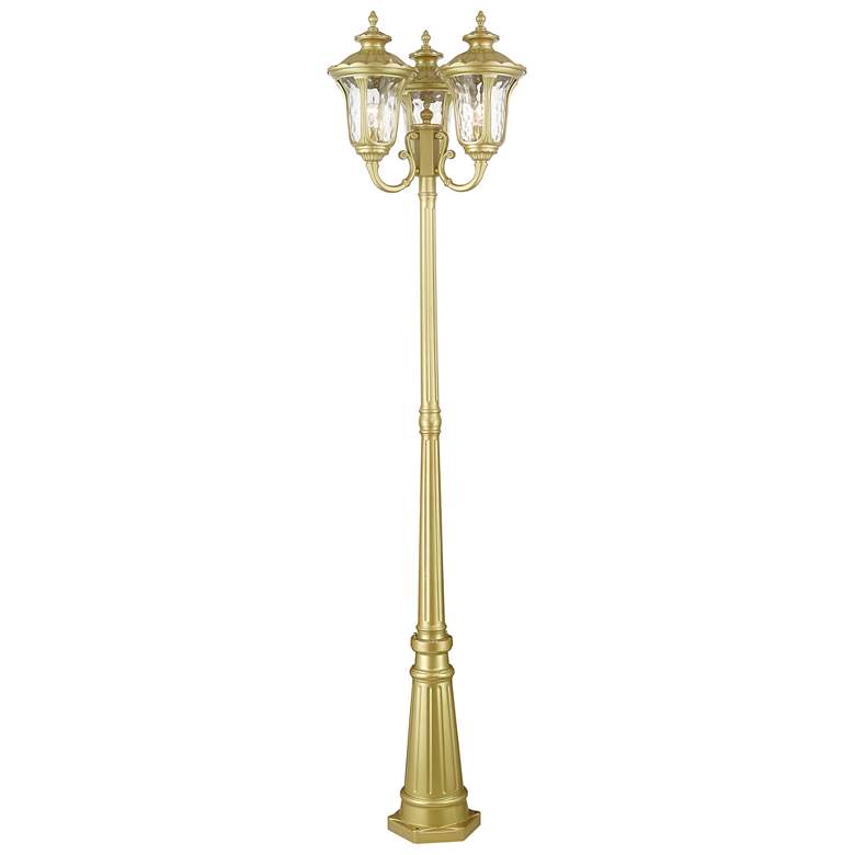 Image 1 Oxford 3 Head Soft Gold Post Light