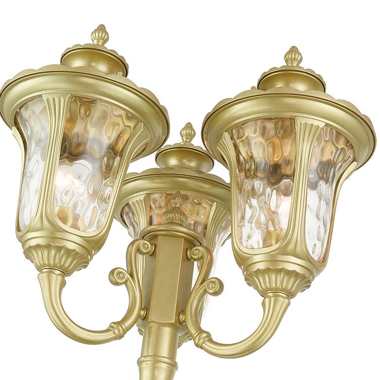 Image 6 Oxford 3 Head Soft Gold Post Light more views