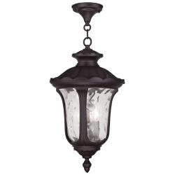 Oxford 3 Light Bronze Outdoor Pendant Lantern