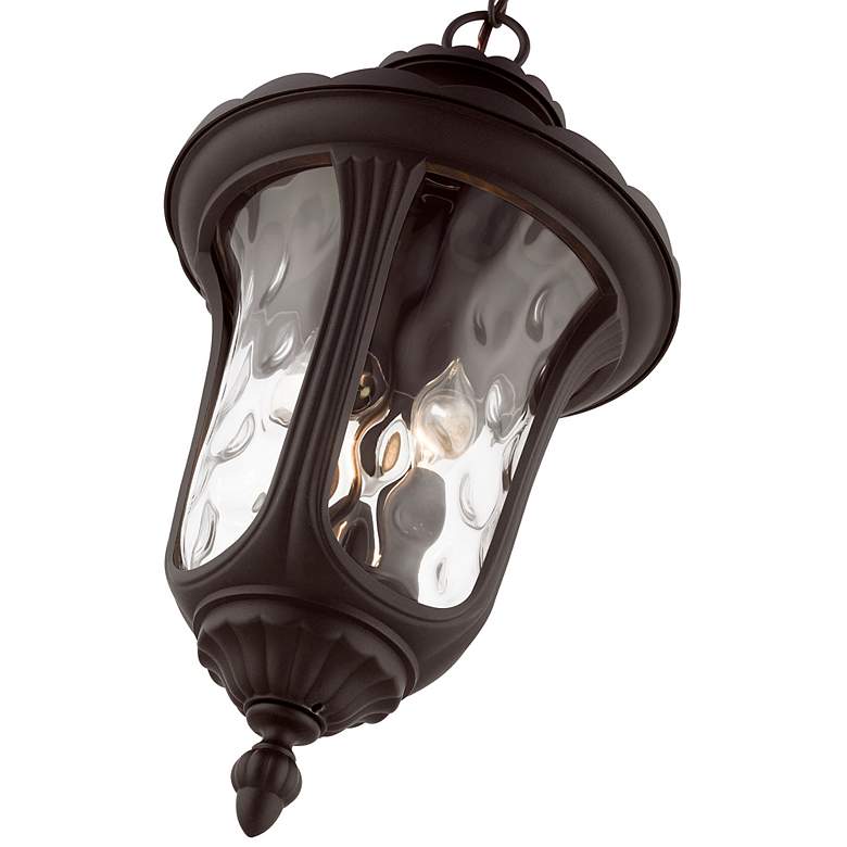 Image 6 Oxford 3 Light Bronze Outdoor Pendant Lantern more views