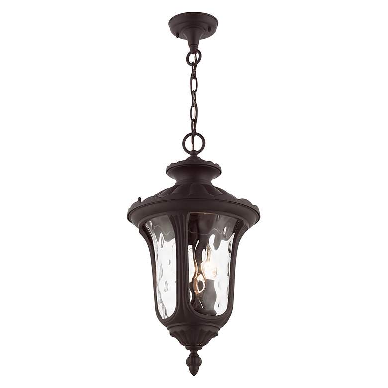 Image 7 Oxford 3 Light Bronze Outdoor Pendant Lantern more views