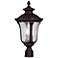 Oxford 3 Light Bronze Outdoor Post Top Lantern