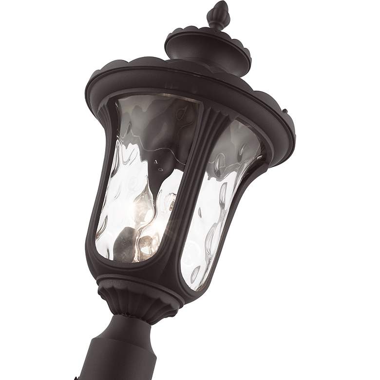 Image 4 Oxford 3 Light Bronze Outdoor Post Top Lantern more views