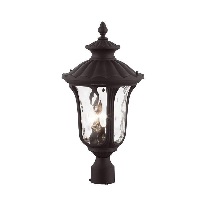 Image 5 Oxford 3 Light Bronze Outdoor Post Top Lantern more views