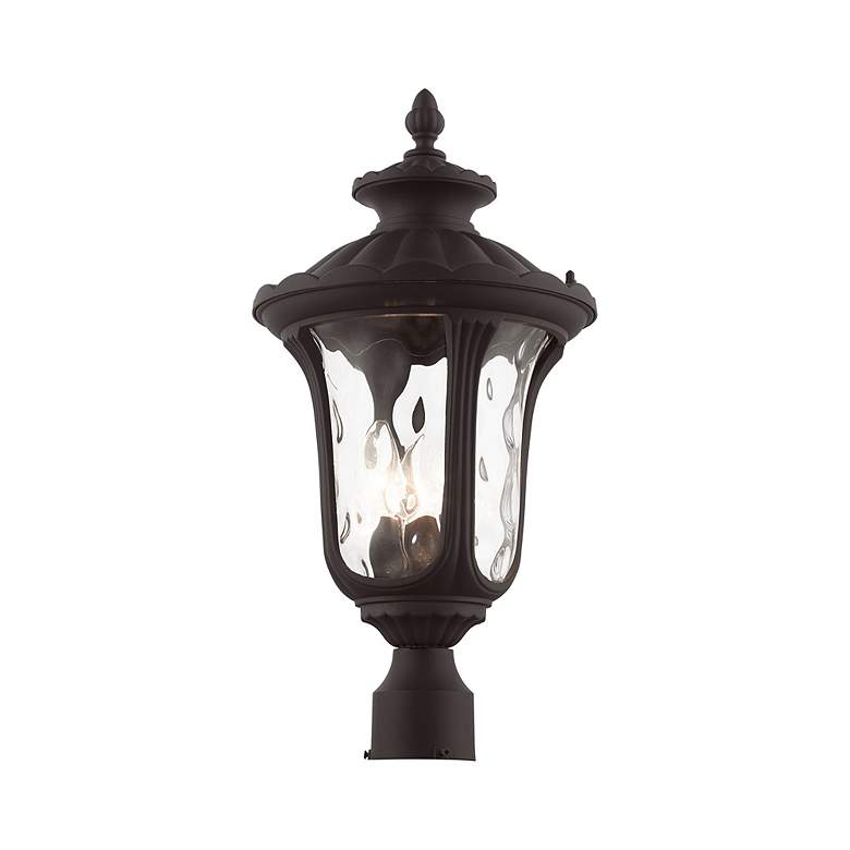 Image 6 Oxford 3 Light Bronze Outdoor Post Top Lantern more views