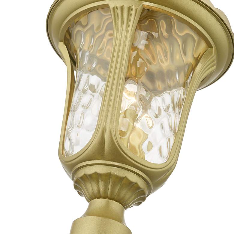 Image 7 Oxford 3 Light Soft Gold Outdoor Large Post Top Lantern more views