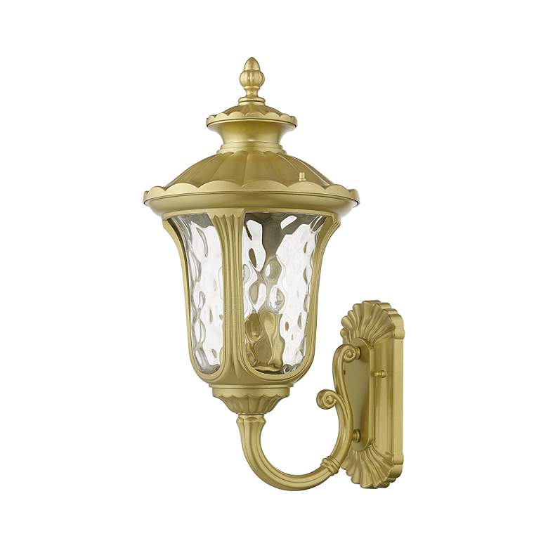 Image 3 Oxford 3 Light Soft Gold Outdoor Large Wall Lantern more views
