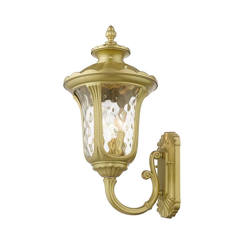 Image 6 Oxford 3 Light Soft Gold Outdoor Large Wall Lantern more views