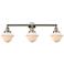 Oxford 32"W Polished Nickel 3-Light LED Vanity Bath Light