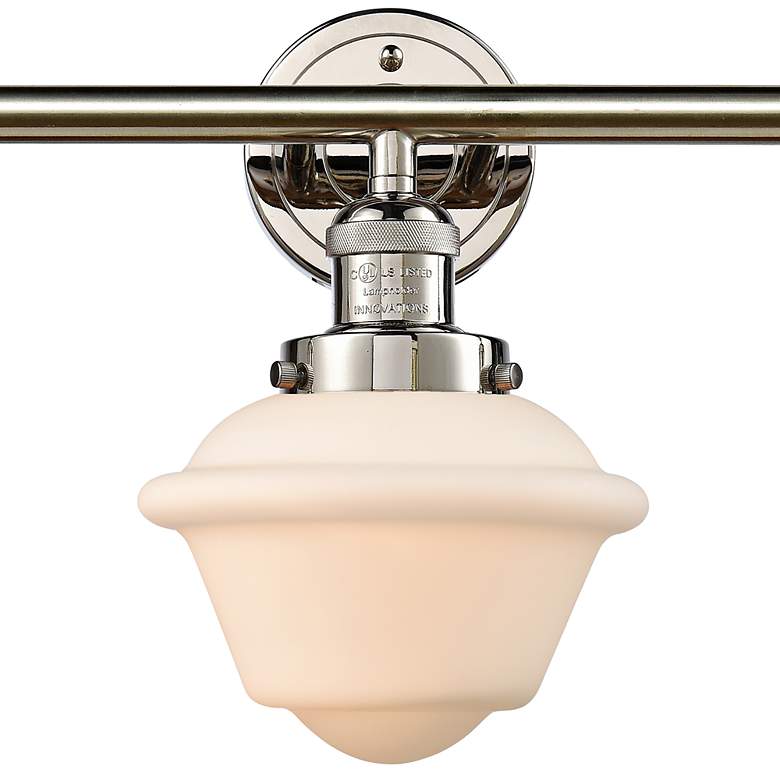 Image 2 Oxford 32"W Polished Nickel 3-Light LED Vanity Bath Light more views