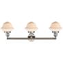 3_Oxford 32"W Polished Nickel 3-Light LED Vanity Bath Light more views