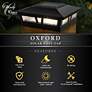 Watch A Video About the Oxford Black Aluminum Outdoor LED Solar Post Cap