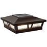 Watch A Video About the Oxford Brown Aluminum Outdoor LED Solar Post Cap