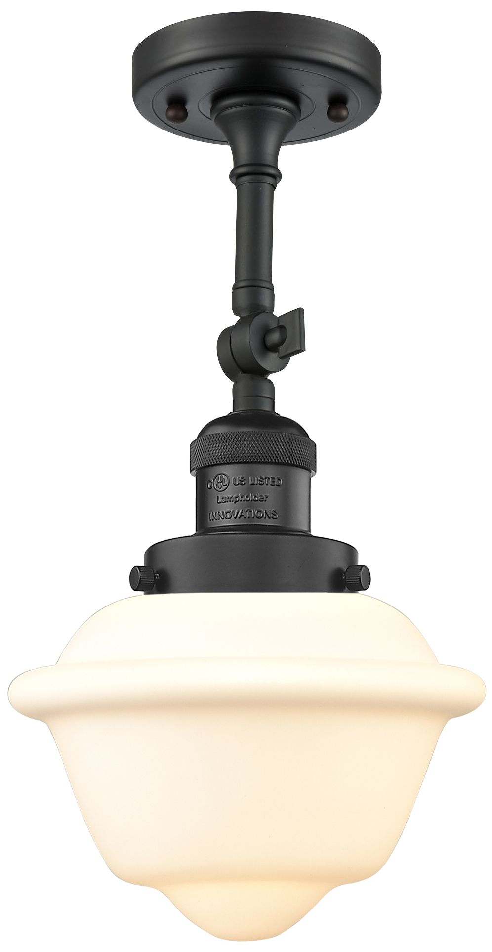 Image 4 Oxford 7.5" 8" LED Sconce - Matte Black Finish - Matte White Shad more views