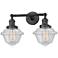 Oxford 7.5" Wide 2 Light Oil Rubbed Bronze Bath Vanity Light w/ Seedy