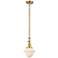 Oxford 7.5" Wide Gold Stem Hung Tiltable Mini Pendant w/ Matte White S