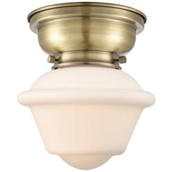 Oxford 7 1/4" Wide Antique Brass LED Ceiling Light