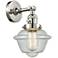 Oxford 8" Polished Nickel Sconce w/ Seedy Shade