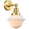 Oxford 8" Sconce LED - Gold Finish - Matte White Shade