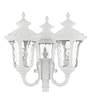 Thumbnail2 of Oxford 87" High Textured White 3-Lantern Outdoor Post Light more views