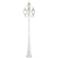 Oxford 93" High White 4-Lantern Outdoor Post Light with Base
