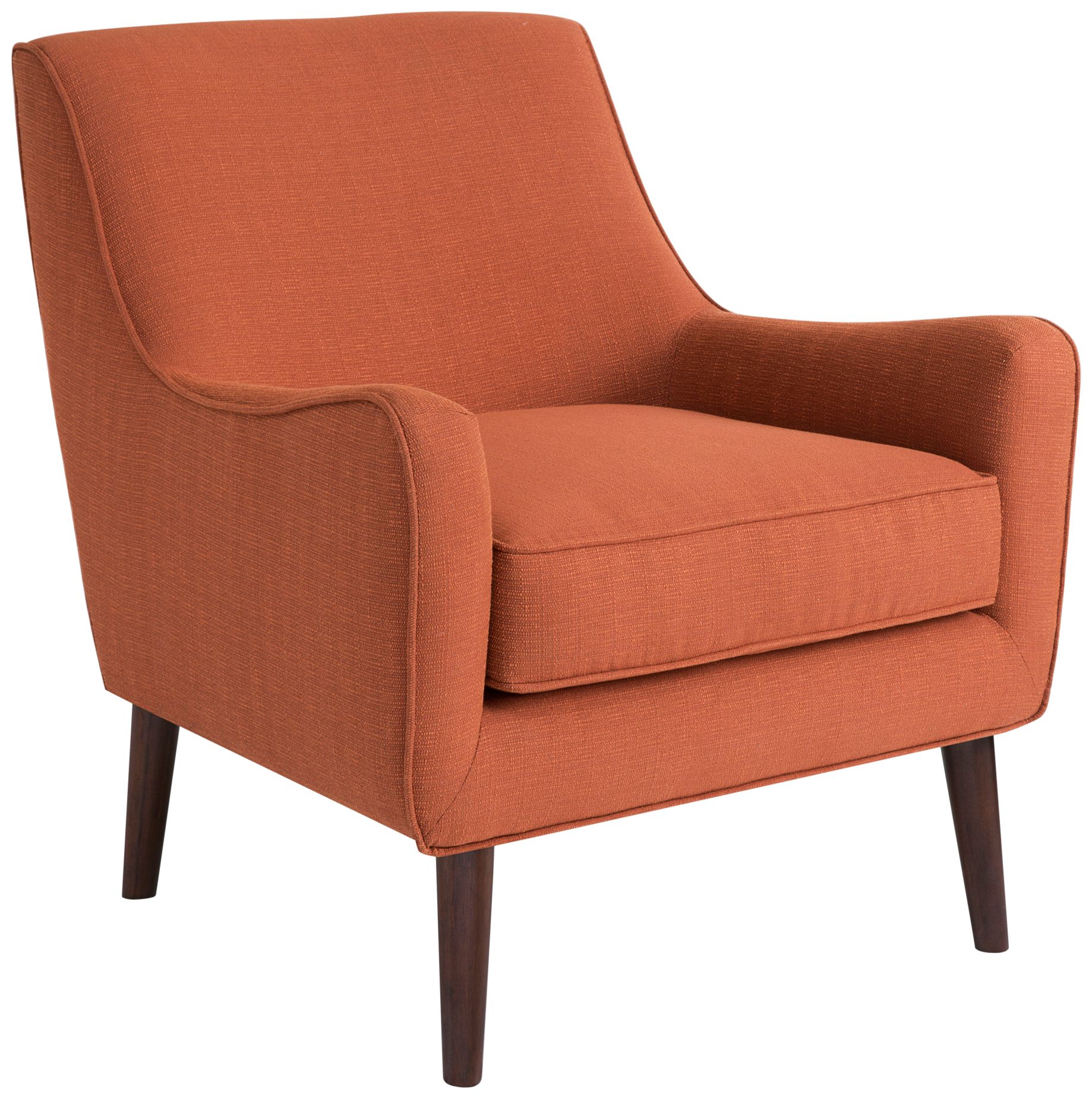 Dark orange accent chair hot sale